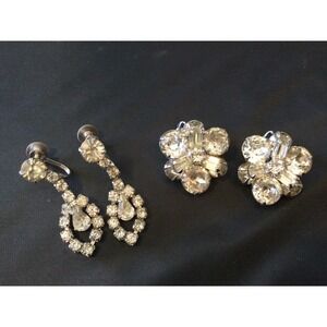 2 Pair Vintage Weiss Earrings